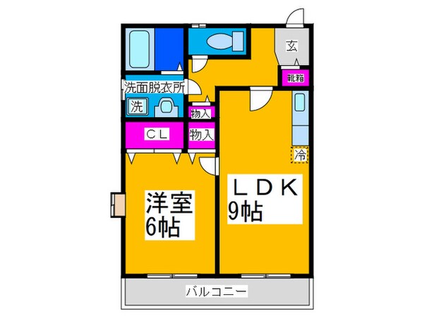 サザンテラスタカセの物件間取画像